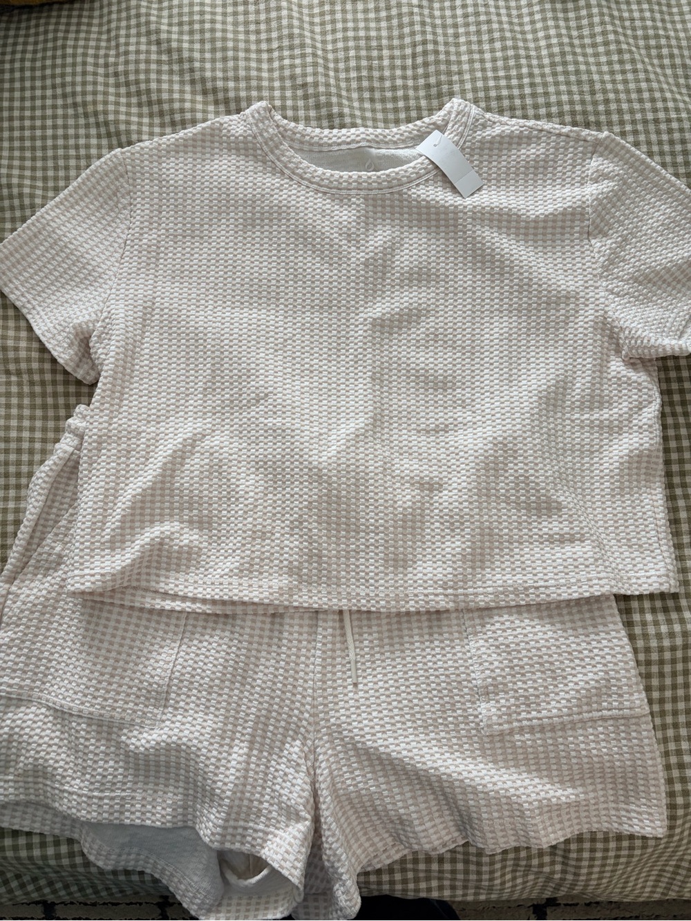 Lou & Grey Cream Waffle Knit Lounge Set